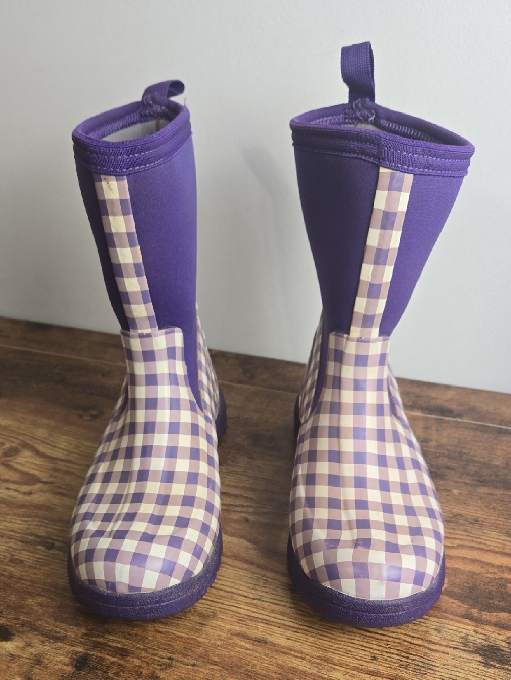 Muck Boots Kids Breezy Rainboot for Girl's - Sz 4 Purple Farmhouse Barncore